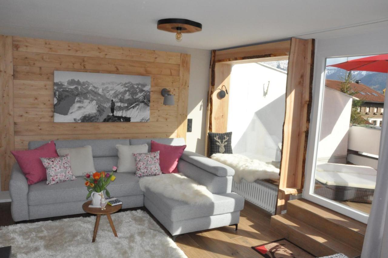 Apartamento ALMI - Alpenglück Traumhafte Whg.m.20qm Dachterr. Oberstaufen Exterior foto
